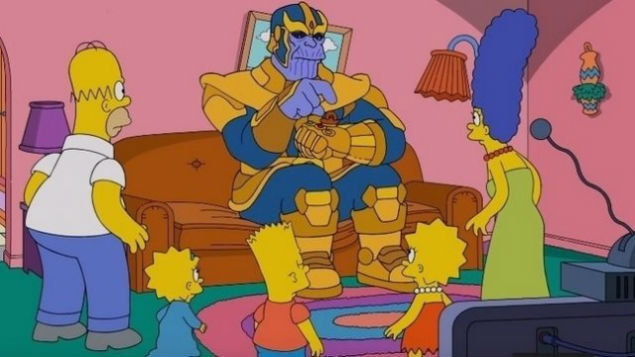 Thanos llegó a «Los Simpsons»