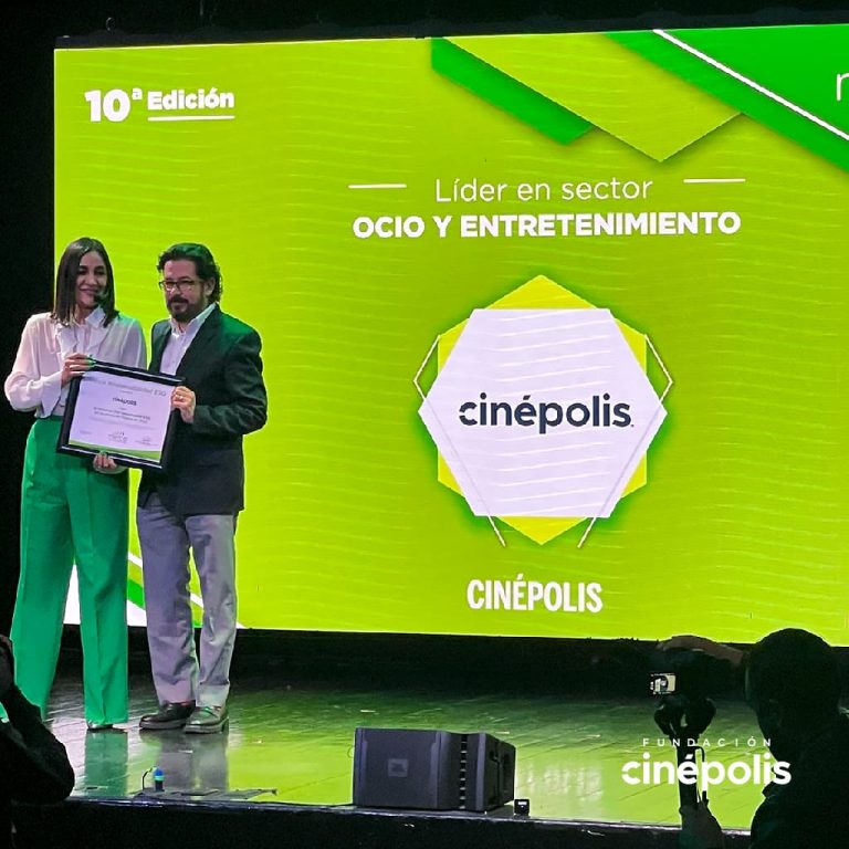 Cinépolis es reconocido como Líder del sector Ocio y Entretenimiento y Ganador top 5 del Ranking en la 10a edición de Merco Responsabilidad ESG.