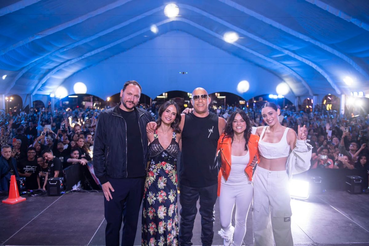 Asi fue la visita del elenco de «Rápidos y furiosos X» en México