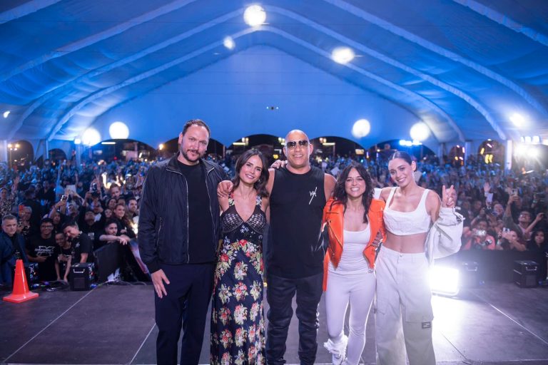 Asi fue la visita del elenco de «Rápidos y furiosos X» en México