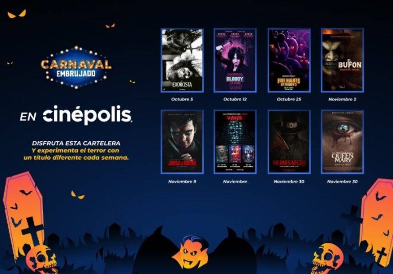 ‘Carnaval Embrujado’ trae 11 estrenos diferentes cada semana en Cinépolis