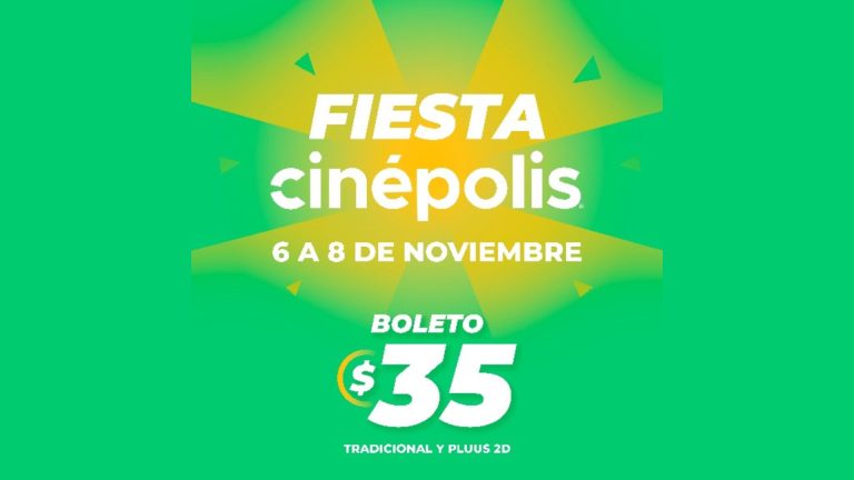 ¡Llega la Fiesta Cinépolis con precios especiales en funciones y dulcería!