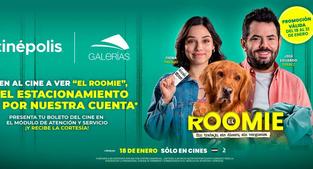 ‘El Roomie’ llega a Cinépolis con estacionamiento GRATIS
