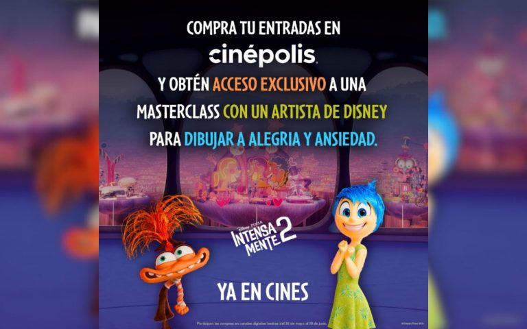 Masterclass de Intensamente 2 con la preventa Cinépolis