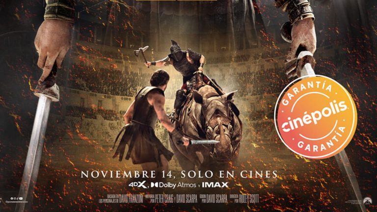 Gladiador II: La épica secuela que revive el Imperio Romano llega al cine con Garantía Cinépolis®