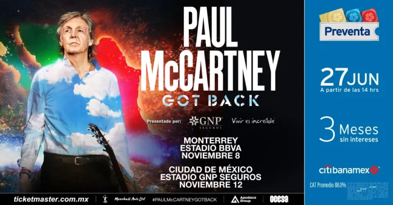 ¡Paul McCartney arranca su gira Got Back por Latinoamérica con enorme éxito!