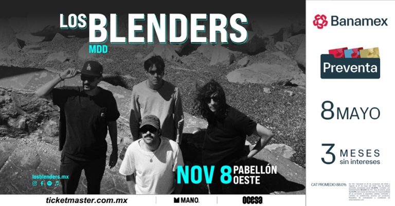 Los Blenders llenarán de caos tropical el Pabellón Oeste este 8 de noviembre