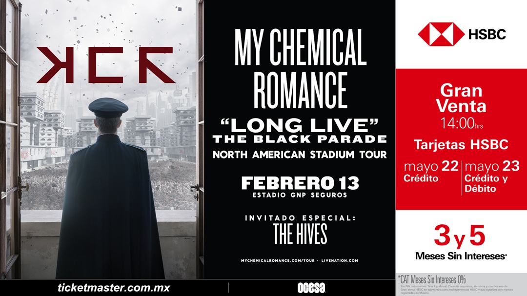 My Chemical Romance anuncia gira de celebración por su álbum The Black Parade