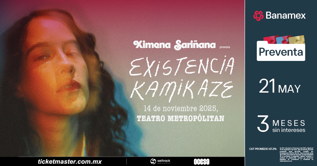 Ximena Sariñana llegará al corazón del Teatro Metropolitan