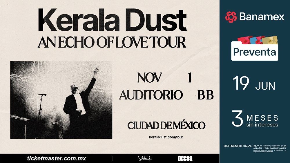 Kerala Dust en CDMX: una noche de atmósferas y beats este 1 de noviembre