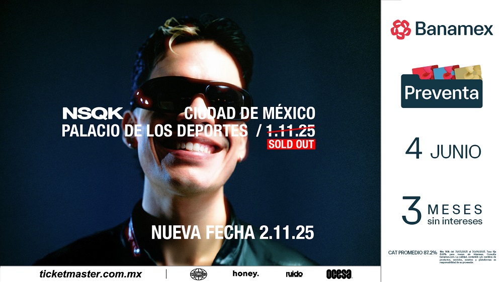 Nsqk anuncia su segunda fecha en Palacio de los Deportes