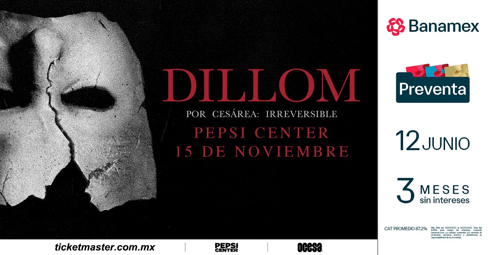 Dillom regresa a la Ciudad de México con su gira “Por Cesárea: Irreversible”