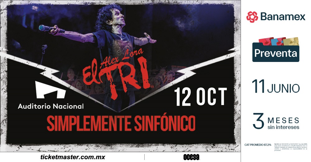 El Tri vuelve al Auditorio Nacional con su formato sinfónico por los 40 años de Simplemente