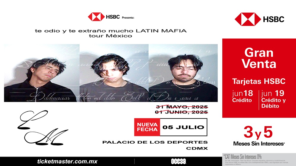 Latin Mafia anuncia tercera fecha en el Palacio de los Deportes