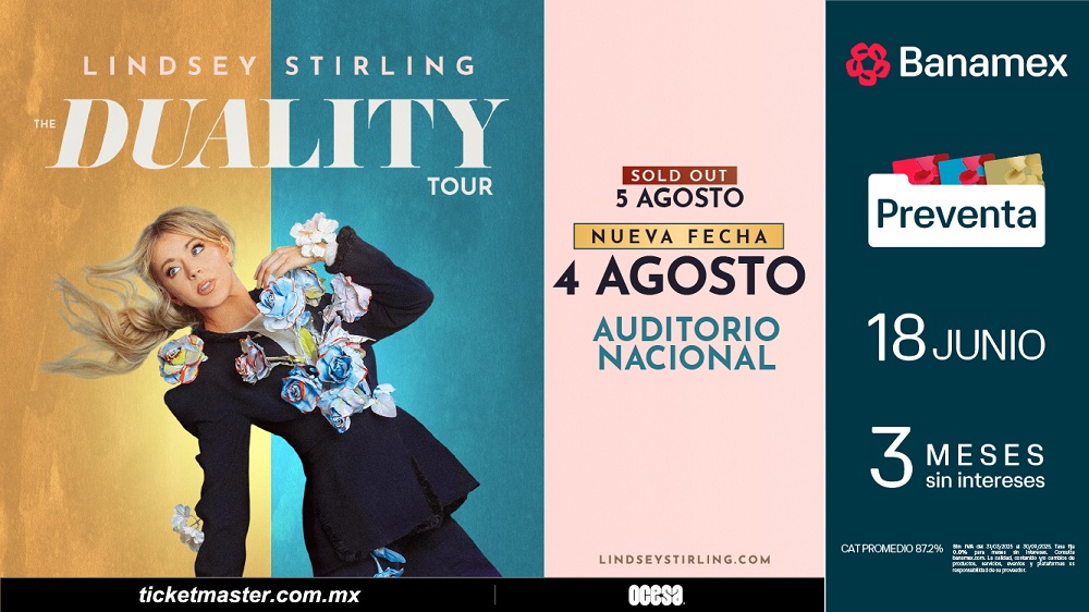 Lindsey Stirling abre nueva fecha en CDMX: una segunda dosis de magia y violín