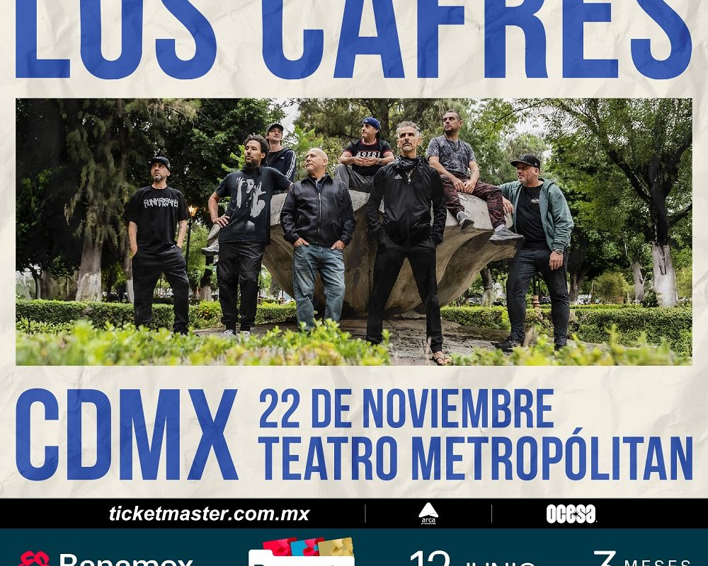 Los Cafres regresan a la CDMX: reggae fino en el Metropólitan