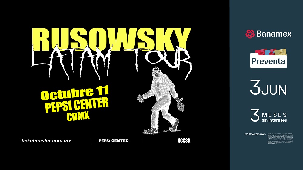 Rusowsky llega por primera vez al Pepsi Center con DAISY, su esperado álbum debut