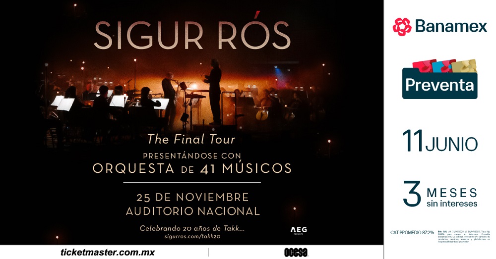 Sigur Rós regresa a CDMX con show orquestal en el Auditorio Nacional