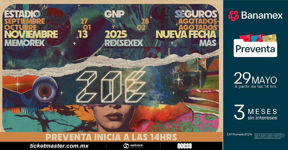 ZOÉ será la primera banda de rock latino en ofrecer 5 presentaciones consecutivas en el Estadio GNP Seguros