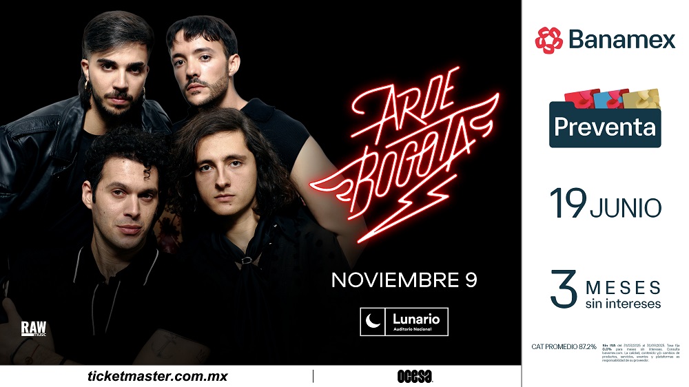 Arde Bogotá llega al Lunario: rock de altura desde Cartagena hasta CDMX