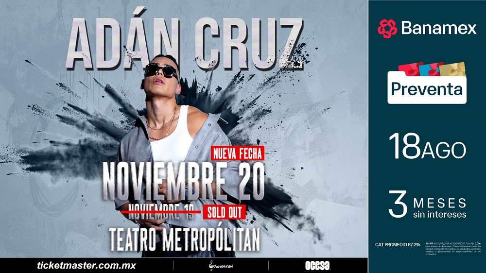 ADÁN CRUZ LLEGA A LA CDMX CON RUIDO, EL SILENCIO Y YO II