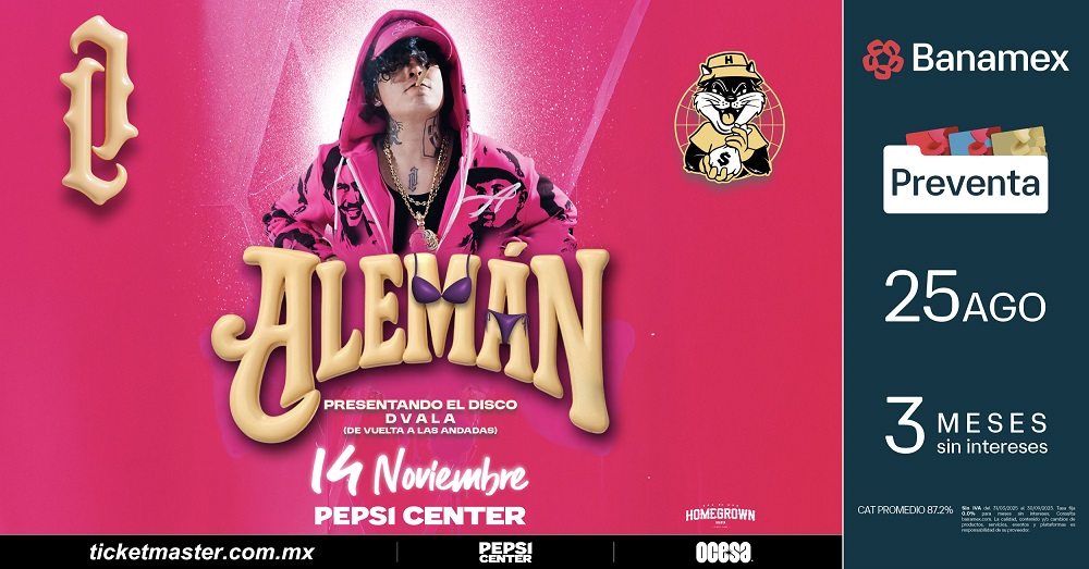 ALEMÁN REGRESA A LA CDMX CON NUEVO ÁLBUM Y RIMAS IMPACTANTES