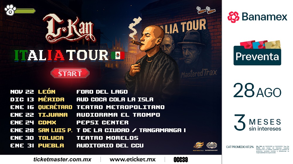 C-KAN ENCENDERÁ MÉXICO CON SU GIRA «ITALIA TOUR»