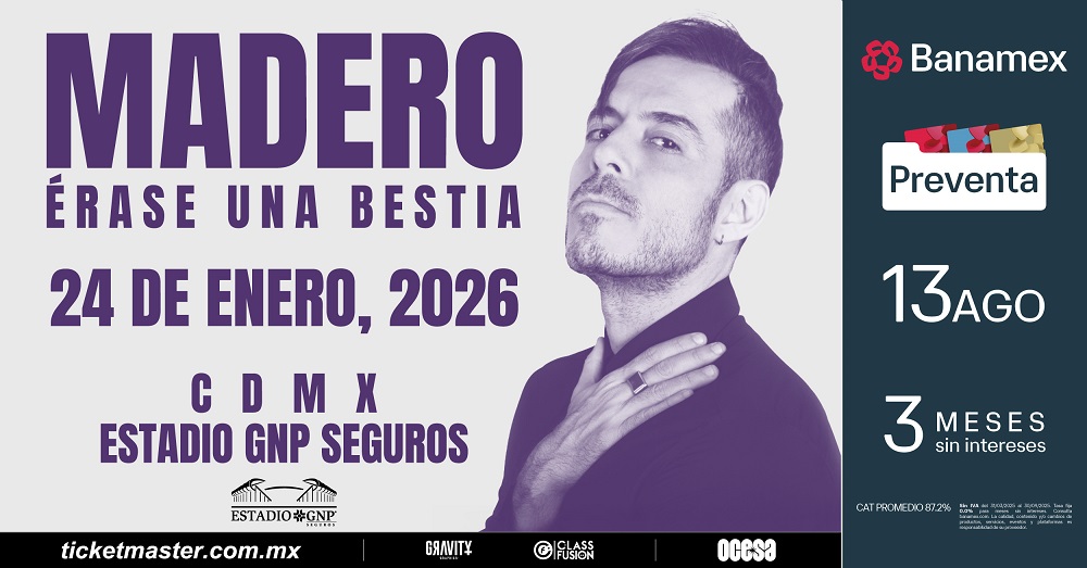 José Madero regresa a CDMX con su gira “Érase una Bestia”