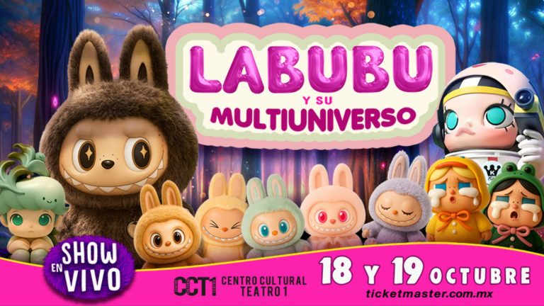Labubu y su Multiuniverso: Un espectáculo sensorial, mágico y lleno de emociones que llega al CCT1 el 18 y 19 de octubre.e