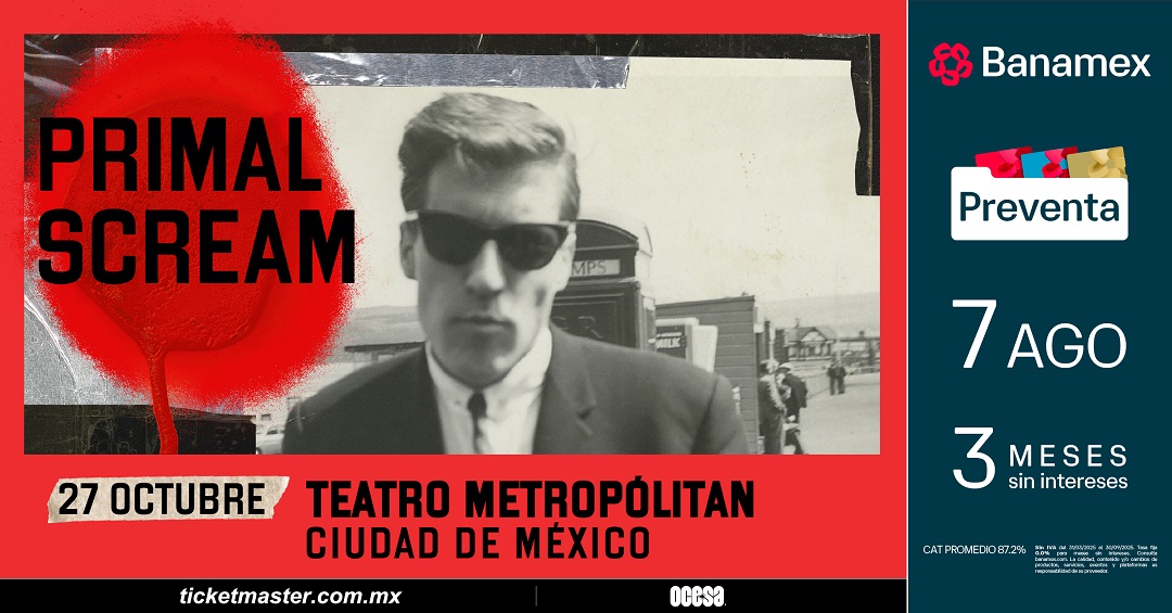 Primal Scream regresa a México con dos conciertos imperdibles en octubre de 2025