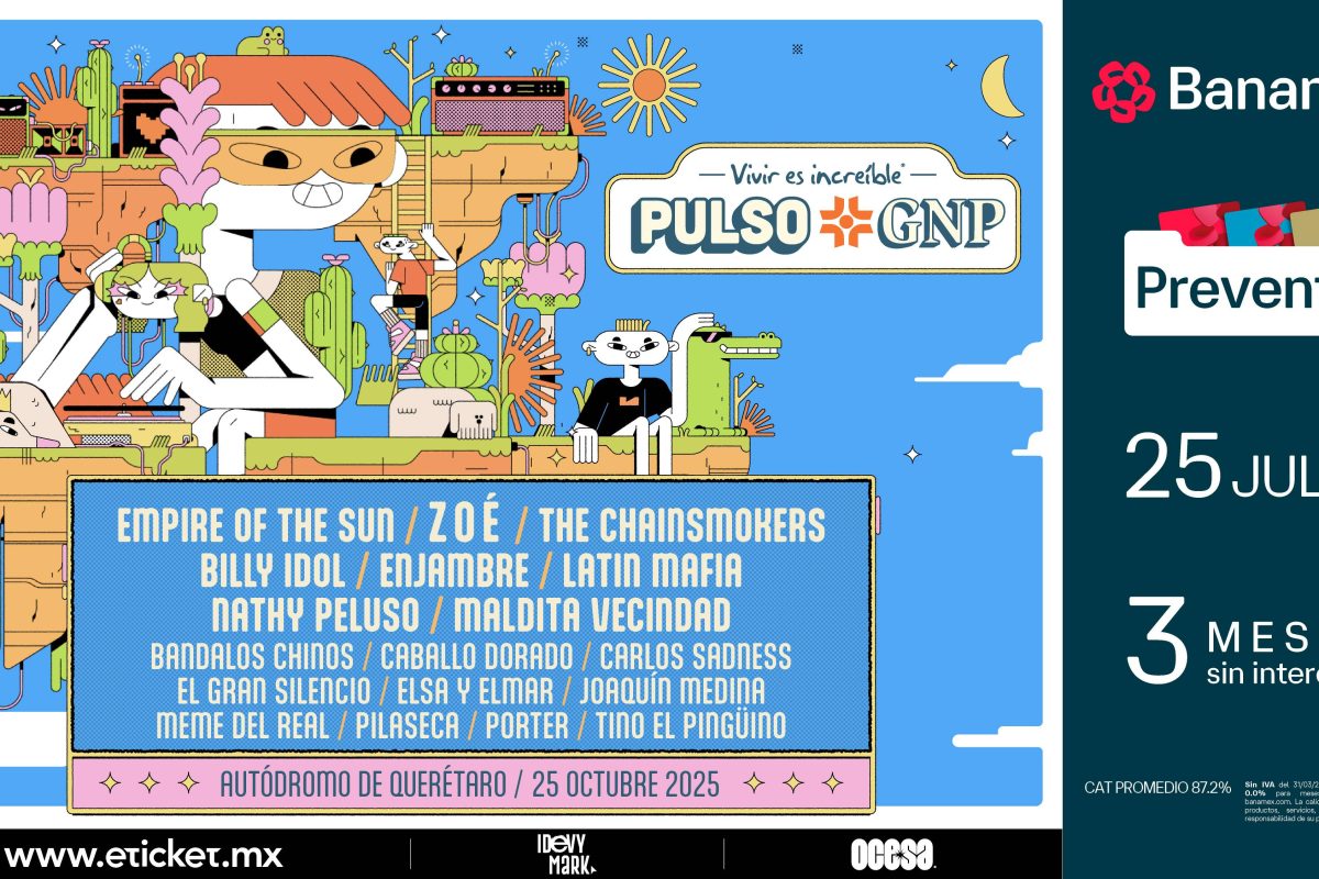 Pulso GNP 2025: Querétaro se prepara para recibir a Empire of the Sun, Zoé, Billy Idol y un cartel de lujo