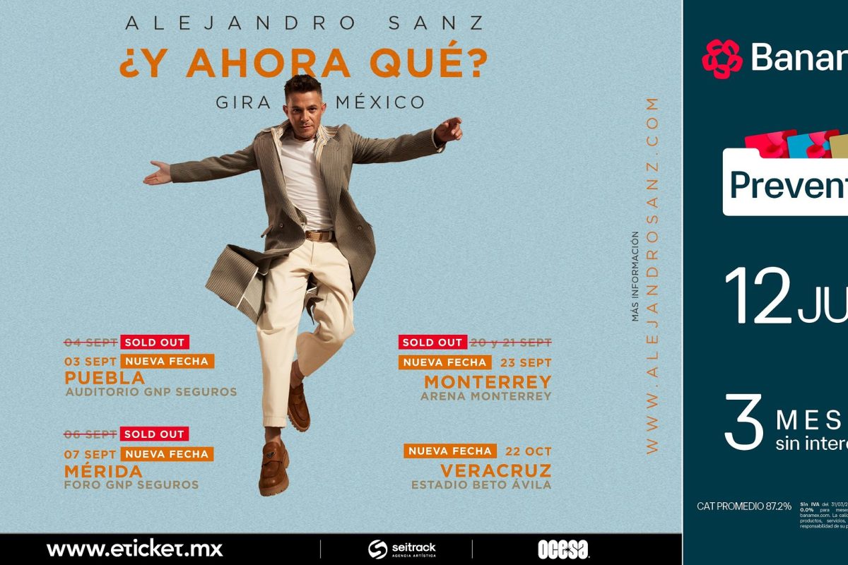 Alejandro Sanz elige a México para presentar su nueva gira