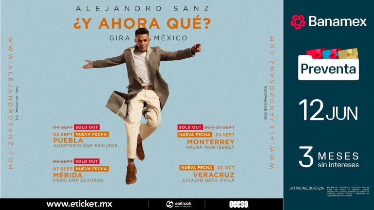 Alejandro Sanz elige a México para presentar su nueva gira