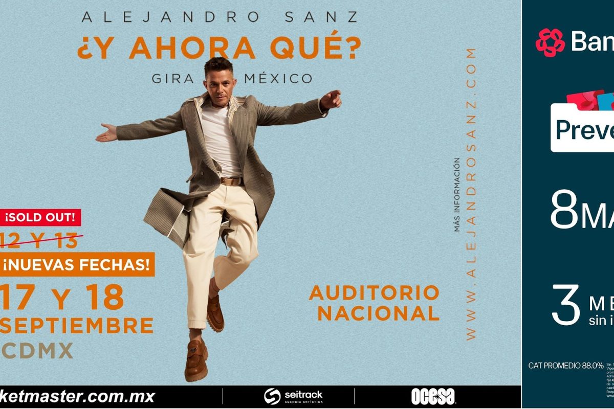 Alejandro Sanz, el ícono de la música española, arrancará su gira mundial en México
