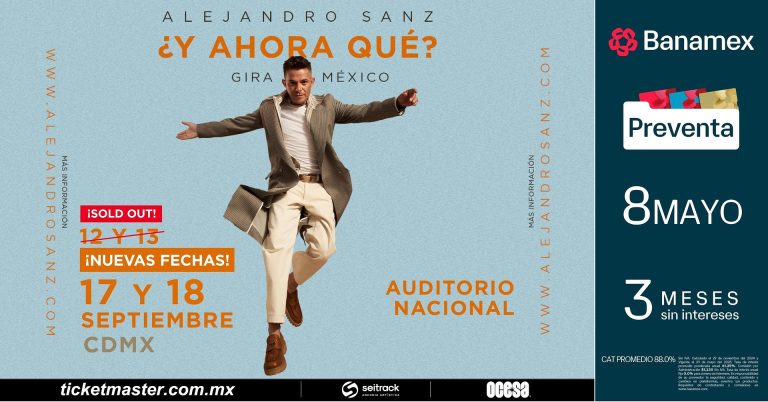 Alejandro Sanz, el ícono de la música española, arrancará su gira mundial en México