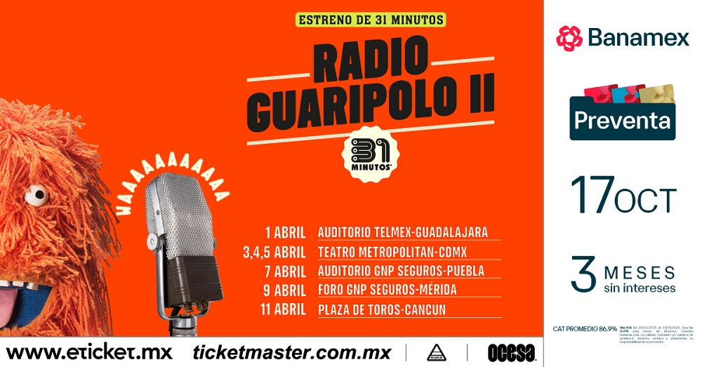 ¡31 MINUTOS VUELVE AL AIRE CON RADIO GUARIPOLO II EN MÉXICO