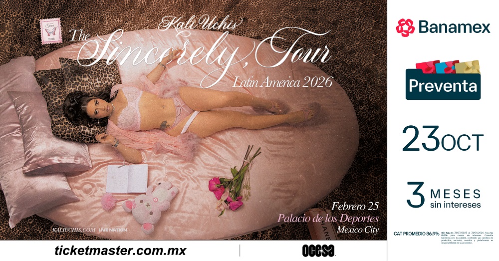 KALI UCHIS TRAERÁ THE SINCERELY, TOUR 2026 A LATINOAMÉRICA