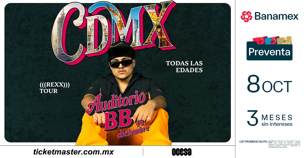LEGALLYRXX LLEGA AL AUDITORIO BB CON SU “REXX TOUR” EL 18 DE DICIEMBRE