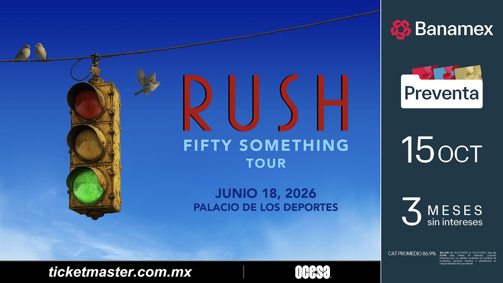 RUSH REGRESA A LOS ESCENARIOS CON SU GIRA “FIFTY SOMETHING”