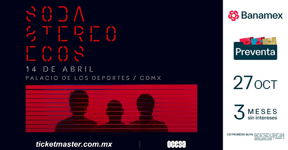 SODA STEREO REGRESA A MÉXICO CON LA GIRA “ECOS”
