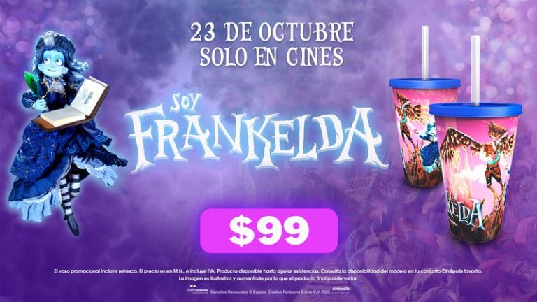 Ya está disponible el vaso coleccionable de Soy Frankelda