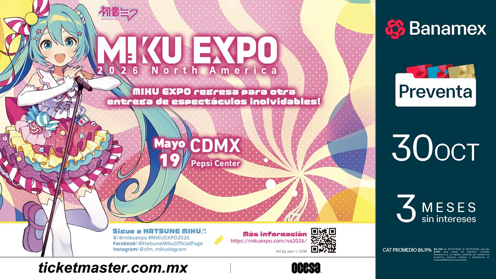 HATSUNE MIKU REGRESA A MÉXICO CON SU IMPACTANTE SHOW HOLOGRÁFICO