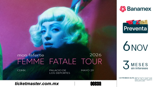 MON LAFERTE DESATA SU NUEVA ERA CON LA GIRA FEMME FATALE EN MÉXICO