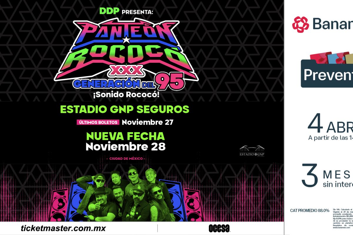 PANTEÓN ROCOCÓ: MAÑANA INICIAN LOS FESTEJOS EN EL ESTADIO GNP