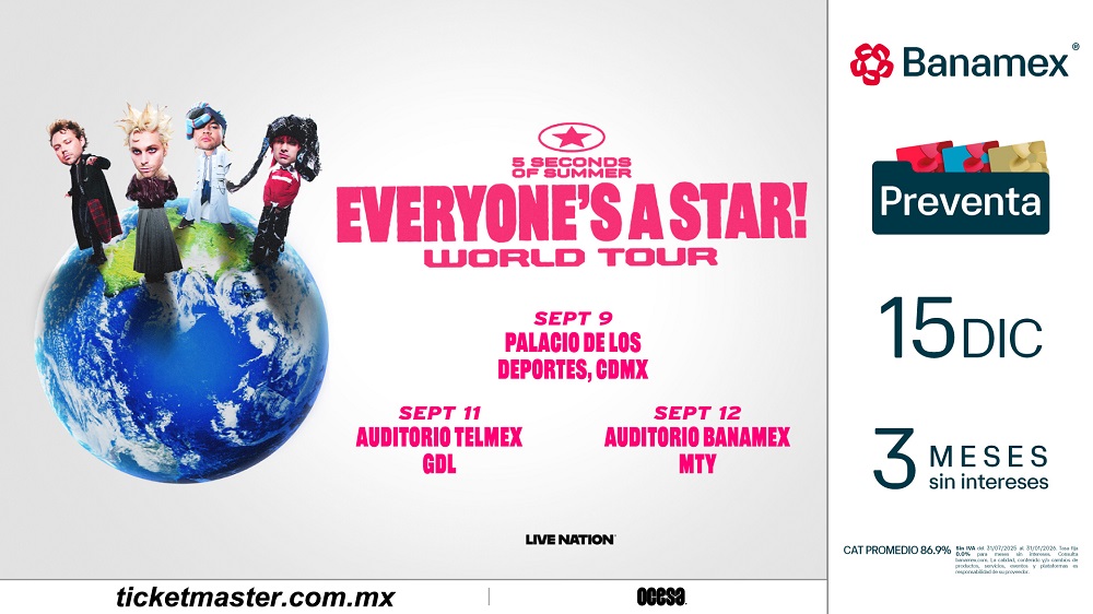 5 SECONDS OF SUMMER REGRESA CON NUEVA ERA, NUEVA MÚSICA Y UNA GIRA MUNDIAL EN 2026