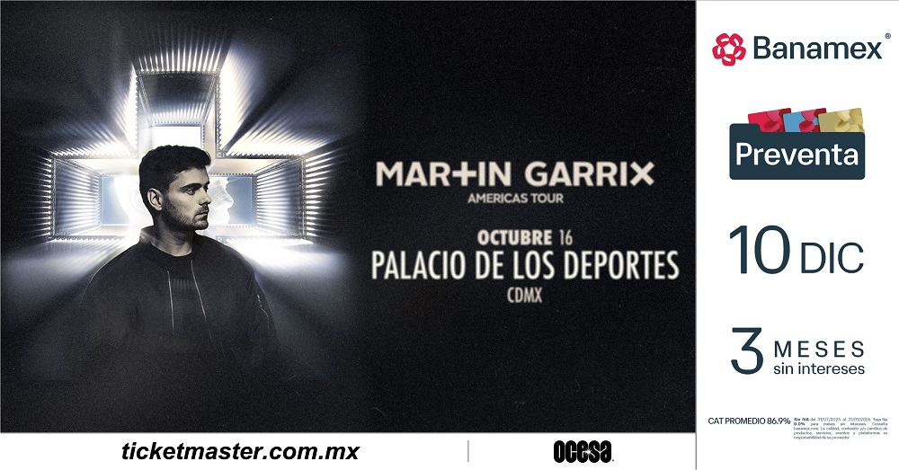 MARTIN GARRIX ANUNCIA GIRA MASIVA AMERICAS TOUR 2026 Y CONFIRMA FECHA EN MÉXICO
