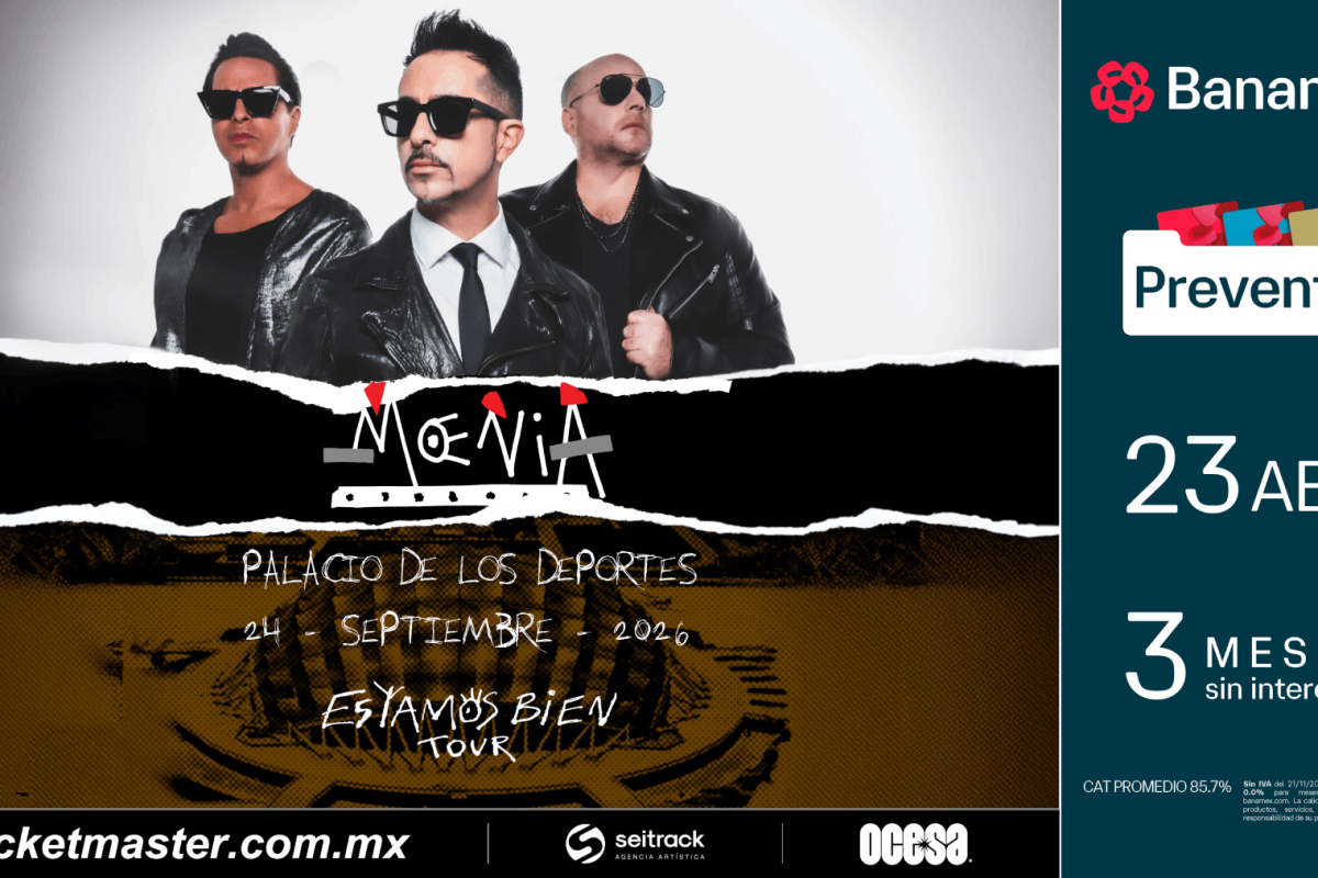 MOENIA HARÁ HISTORIA CON SU PRIMER SHOW EN EL PALACIO DE LOS DEPORTES
