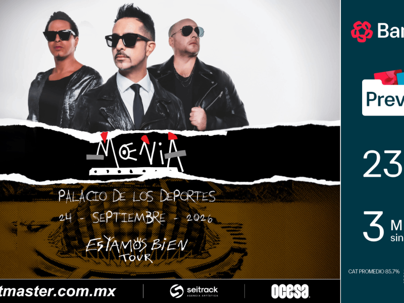 MOENIA HARÁ HISTORIA CON SU PRIMER SHOW EN EL PALACIO DE LOS DEPORTES