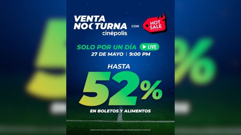 Cinépolis anuncia su Venta Nocturna en Vivo 2026: Conéctate al Live y accede a descuentos y promociones únicas