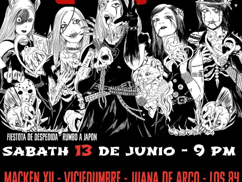 BLOODY BENDERS SE DESPIDE DE MÉXICO ANTES DE SU GIRA POR JAPÓN E INGLATERRA